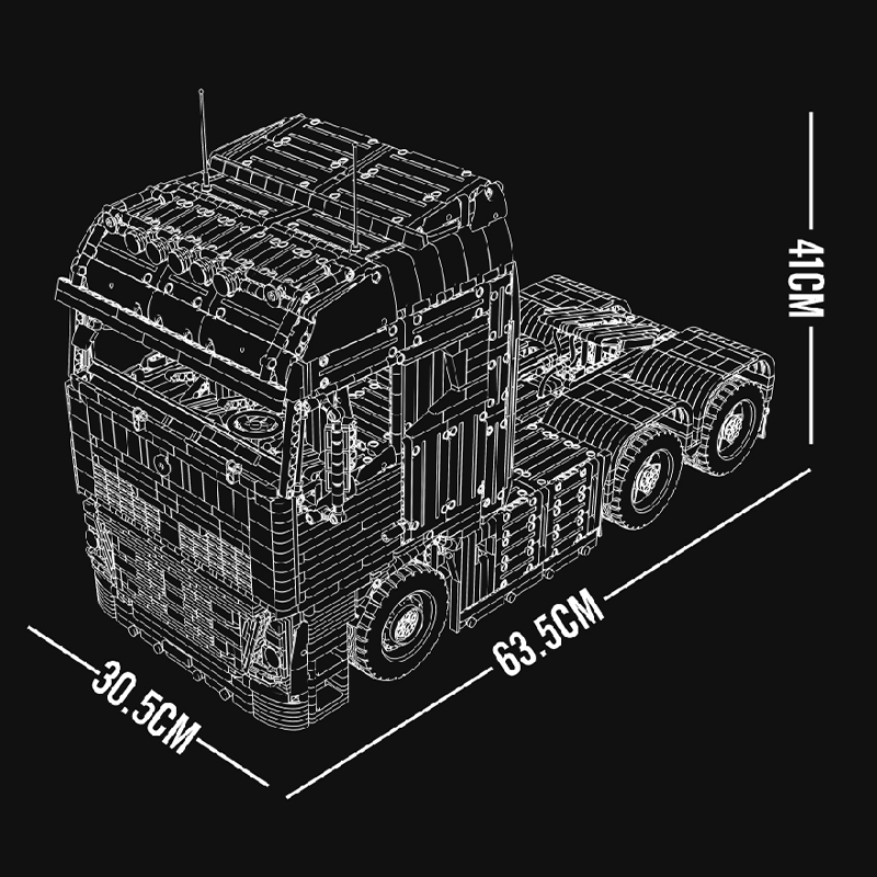 EU Truck With Trailer Remote Control | 8006pcs