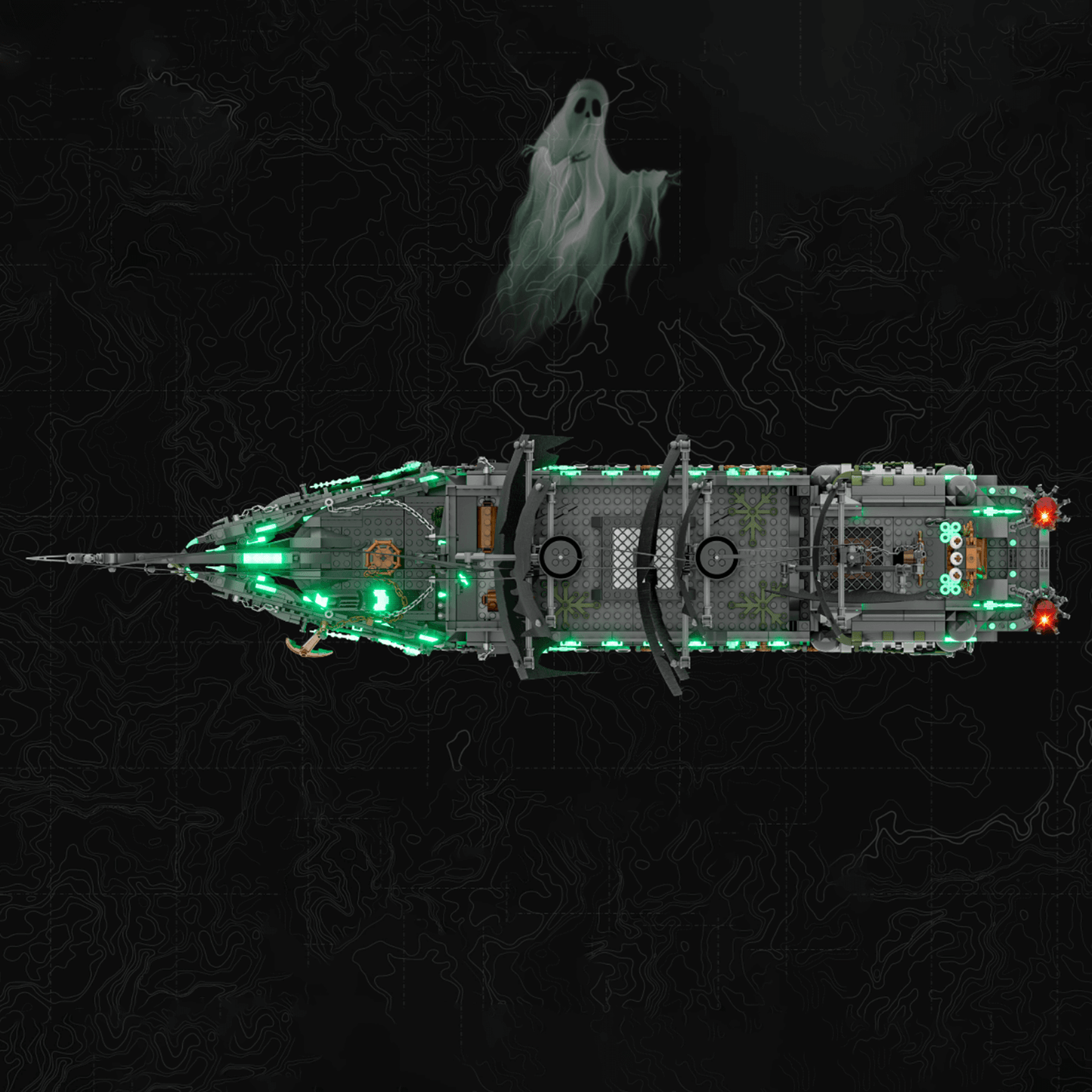 Glow-In-The-Dark Ghost Ship | 1993pcs