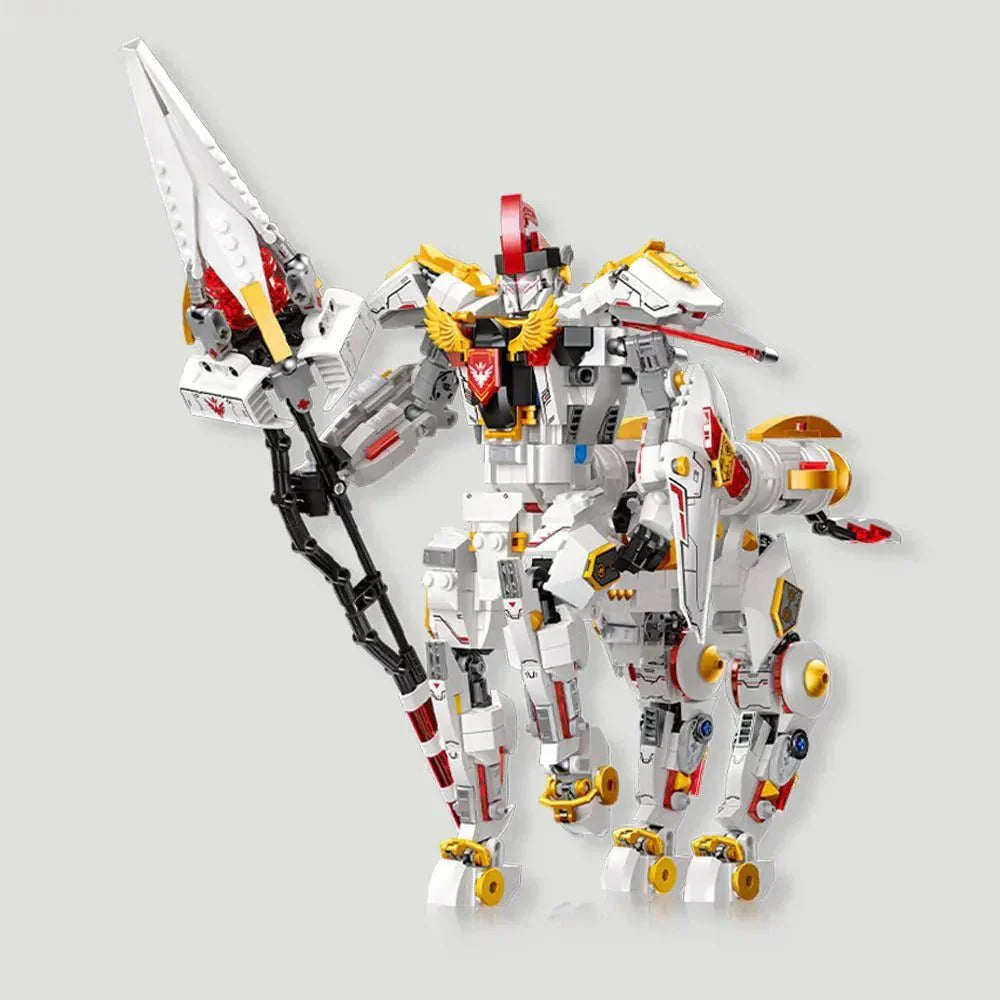 Deformation Silver Wing Cavalary Robot | 1389pcs