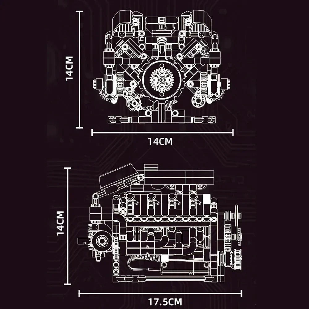 F40LM Le Mans V8 Engine | 700pcs