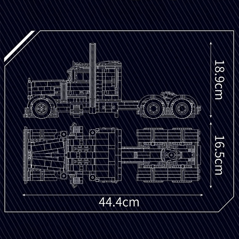 Rugged American Pickup | 1796pcs