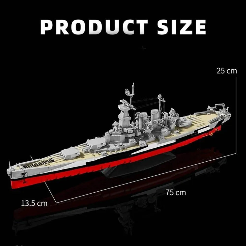 The North Carolina Battleship | 2262pcs