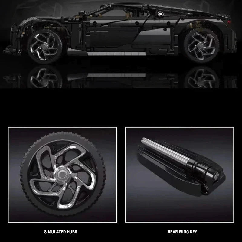 W16 Voiture Noire | 4687pcs