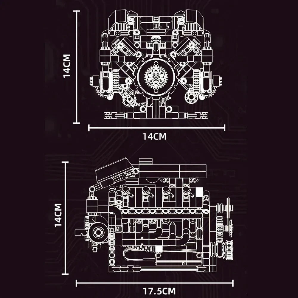 F40LM Le Mans V8 Engine | 700pcs