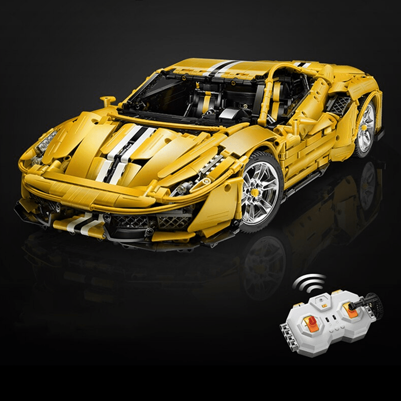 V8 F488 Italian Track Supercar Yellow | 3187pcs