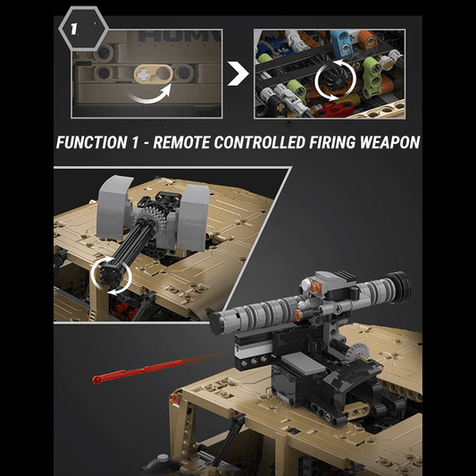 Military Off-Road Humvee Truck | 3935pcs