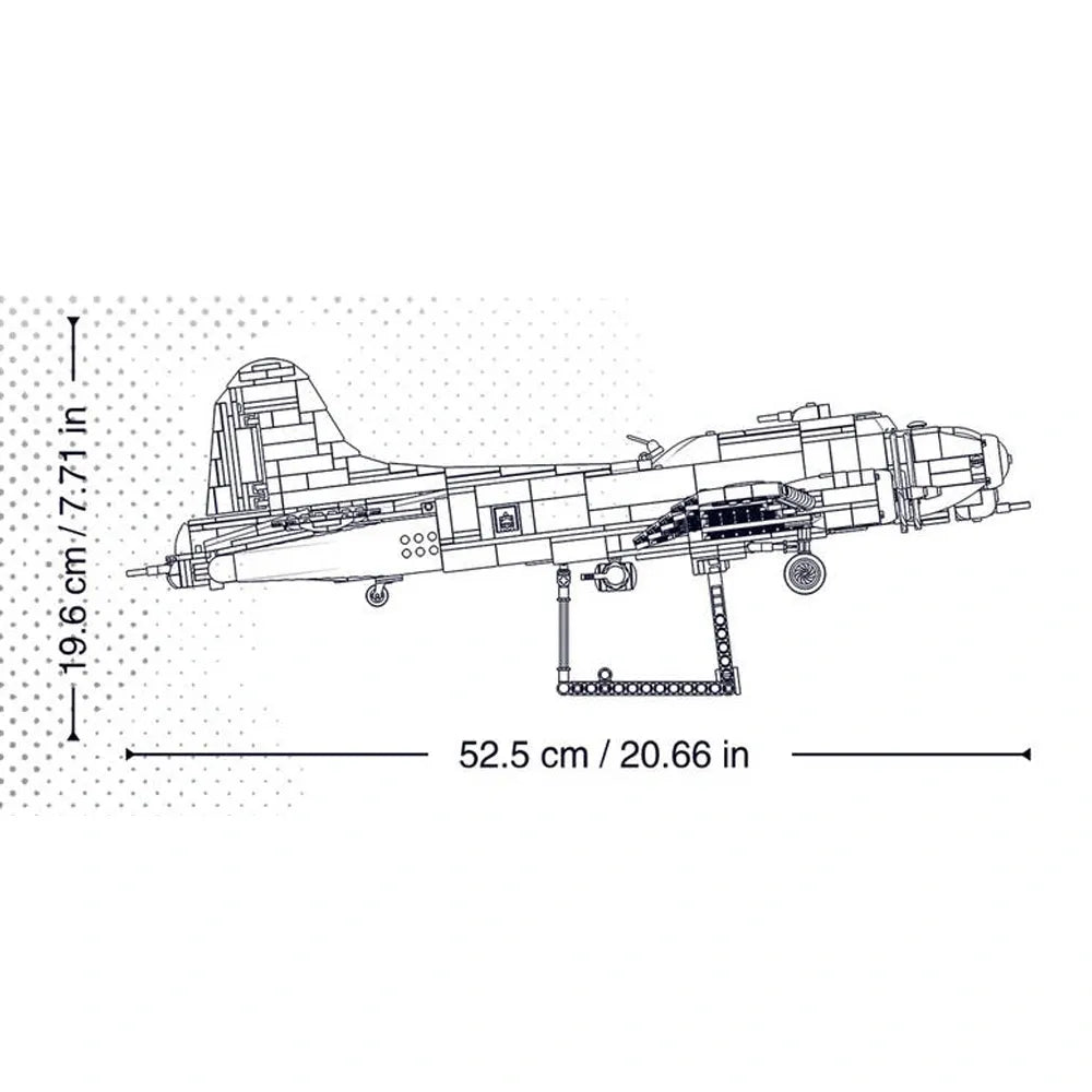 B-17GS Flying Fortress | 1498 Pcs