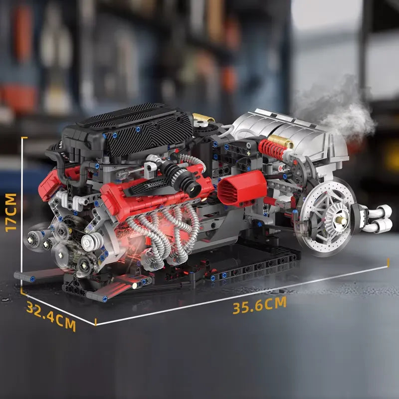 Motorized Italian V12 Powertrain | 1610pcs