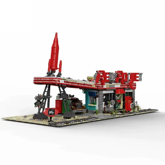 Red Rocket Abandoned Gas Station Fallout | 2221pcs
