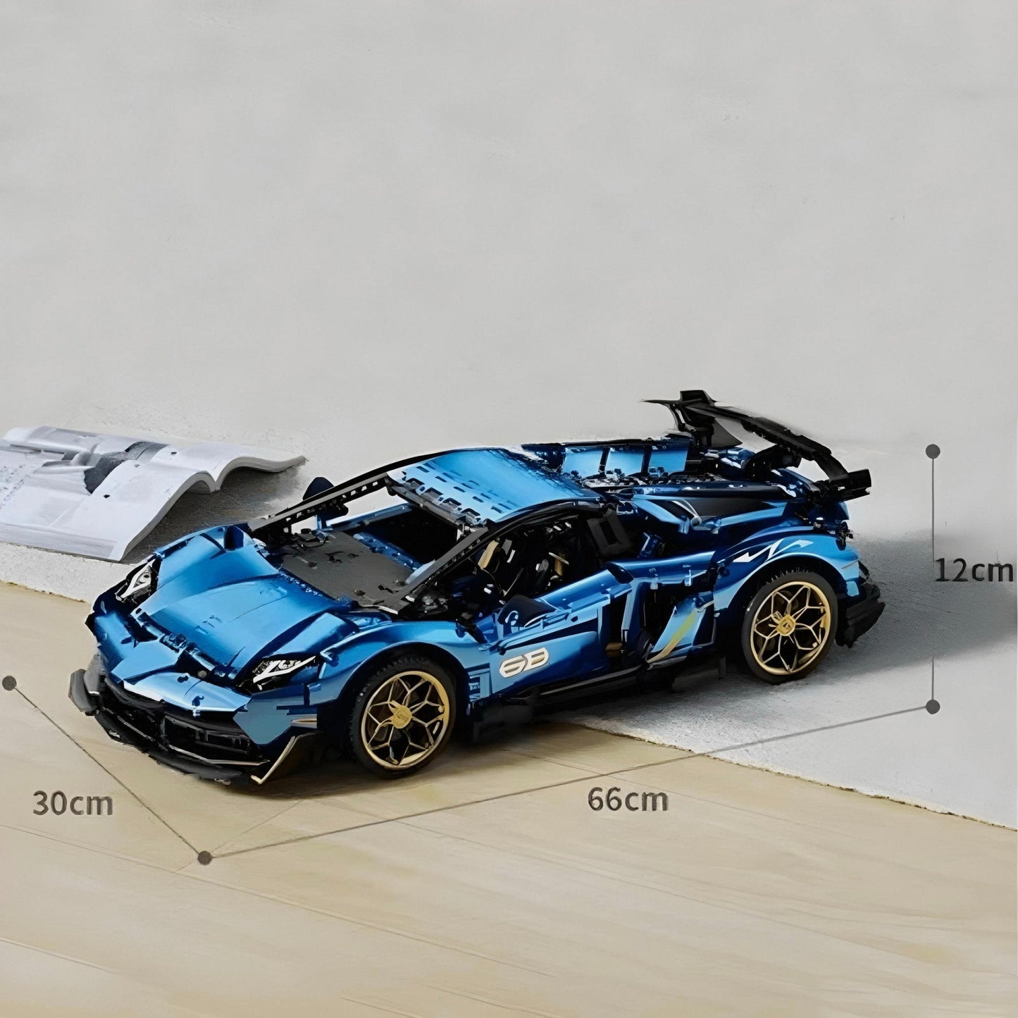 V12 Italian Bull Supercar | 3812pcs
