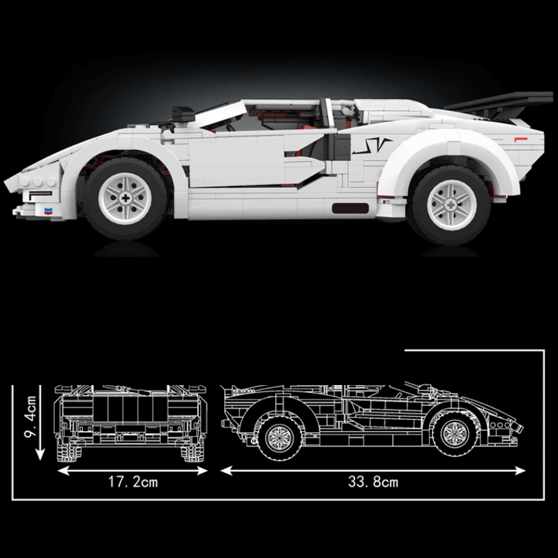 Retro LP400 S Wedge Supercar | 1349pcs