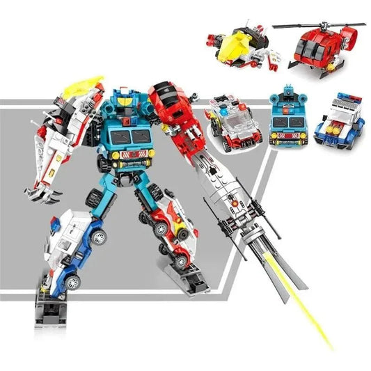 Mecha Car Transformation City Robot Warrior | 732pcs