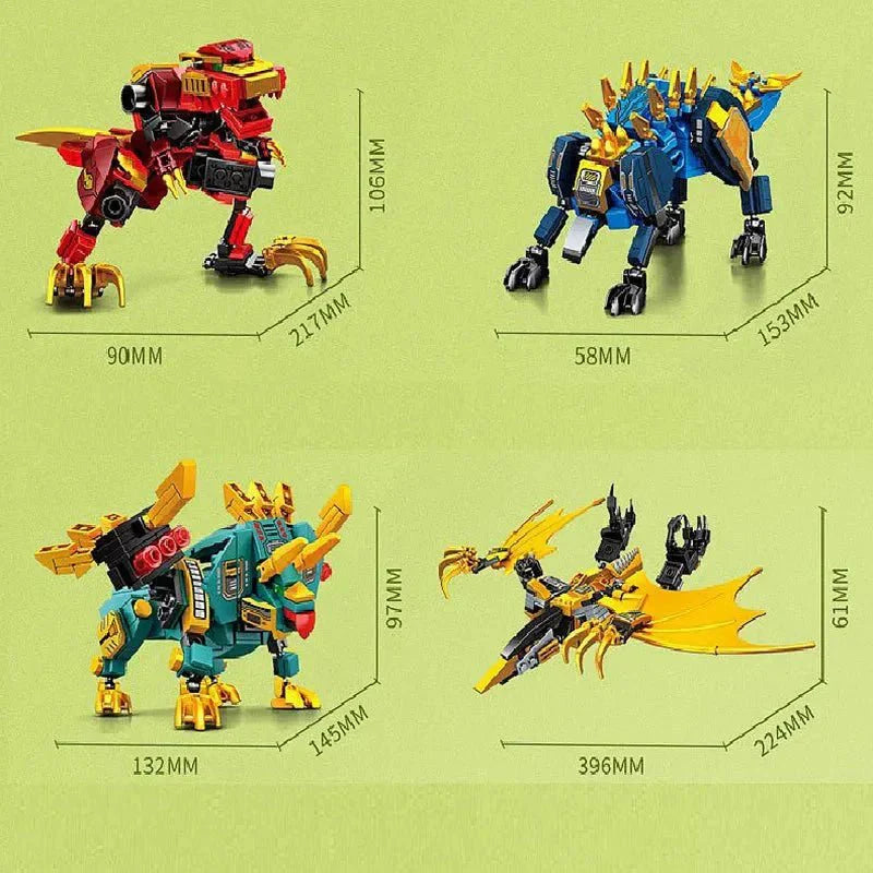 Mecha Deformation Dinosaur Transformation | 850pcs