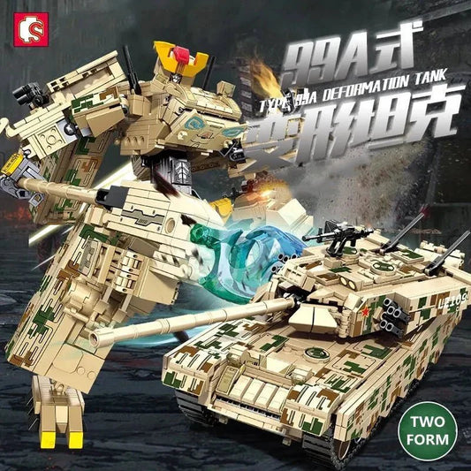 Mecha Transformers Robot Battle Tank Deformation Bricks Toy | 1306pcs