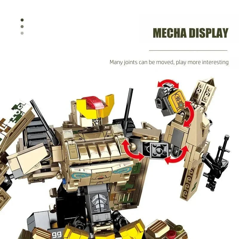Mecha Transformers Robot Battle Tank Deformation Bricks Toy | 1306pcs