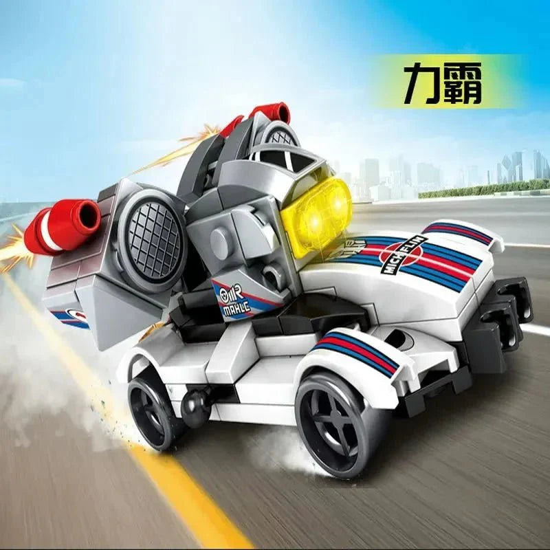 Mechanical Transformation Robot Racing Car Bricks Toy | 657pcs