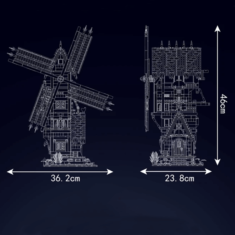 Middle Ages Windmill | 1583pcs