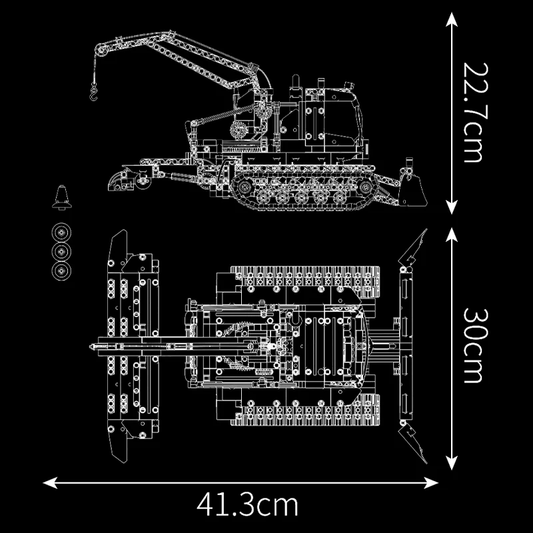 Motorized Snowplow Truck | 1240pcs