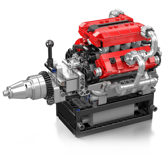 Motorized V8 Supercar Engine | 749pcs