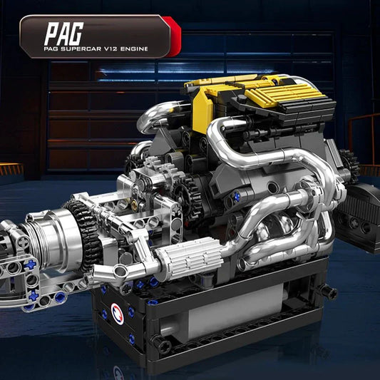 PAG Supercar V12 Engine Technic | 761pcs