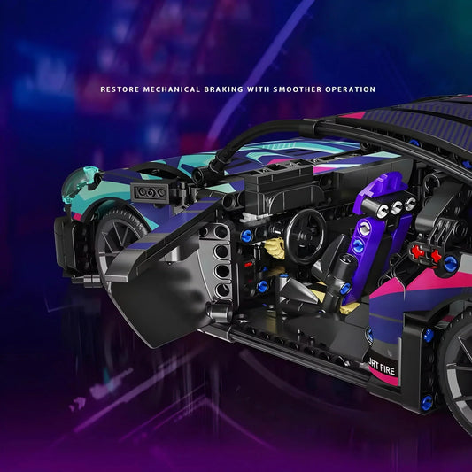 911 Cyberpunk Street Supercar | 1115pcs