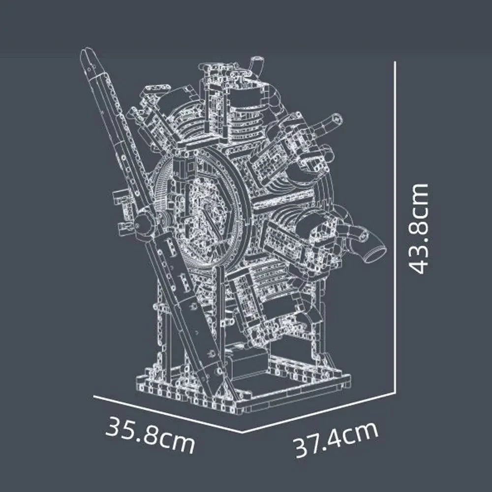 Radial Aircraft Engine | 3089pcs