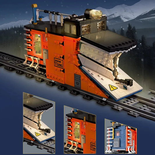 Rail Snowplow Train | 945pcs