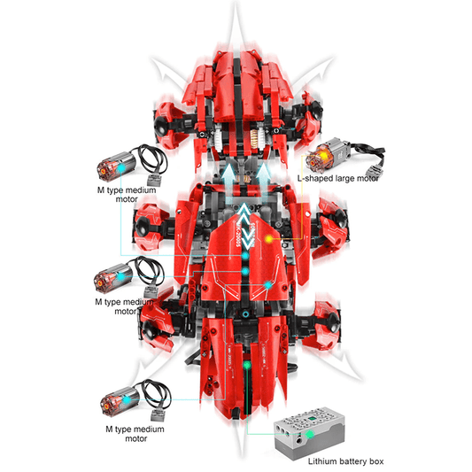 Remote Controlled Battle Hexapod | 1607pcs