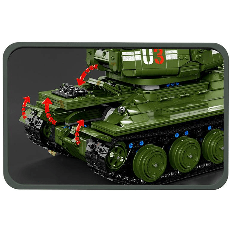 Remote Controlled T34 Tank | 2051pcs