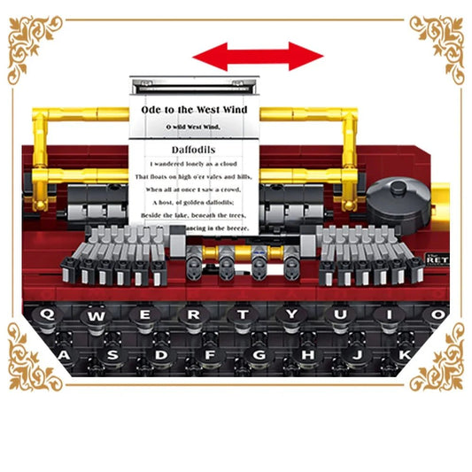 Retro Mechanical Typewriter | 1160pcs