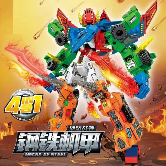 Transforming Flaming War Mecha Robot | 717pcs