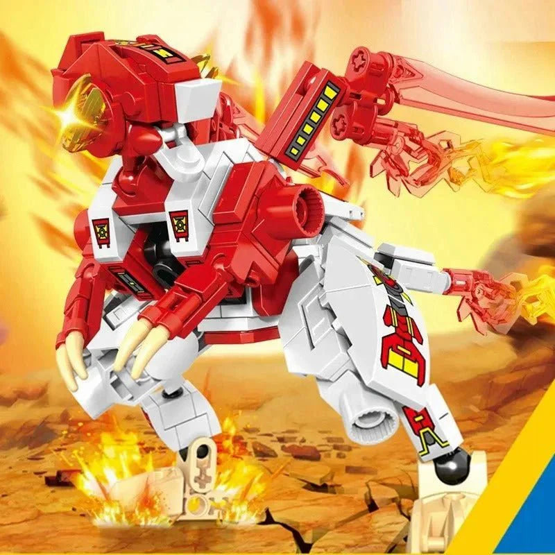 Transforming Flaming War Mecha Robot | 717pcs