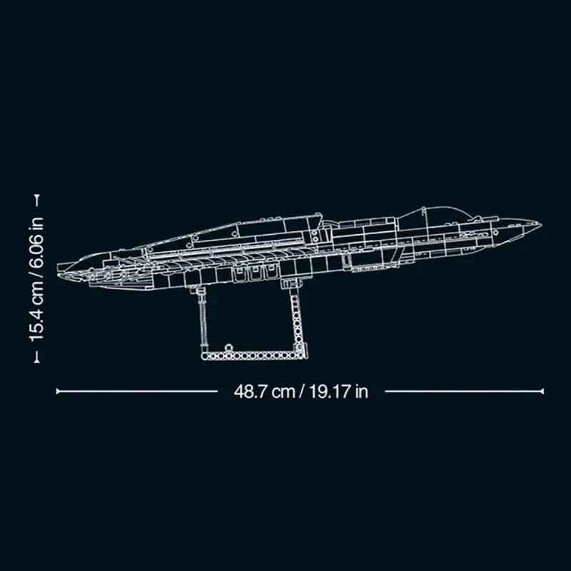 Triple-Engine Jet Fighter | 1182pcs
