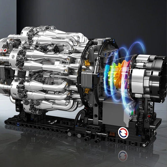 Turbojet Engine Model Kit | 1214pcs