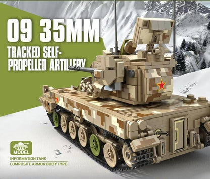 09 Type 35mm Tracked Self Propelled Anti Aircraft Artillery