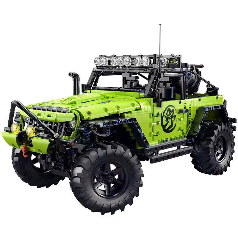 RC All-Terrain Rubicon Vehicle Building Blocks Car – 2,342 pieces – collector-grade vehicle replica