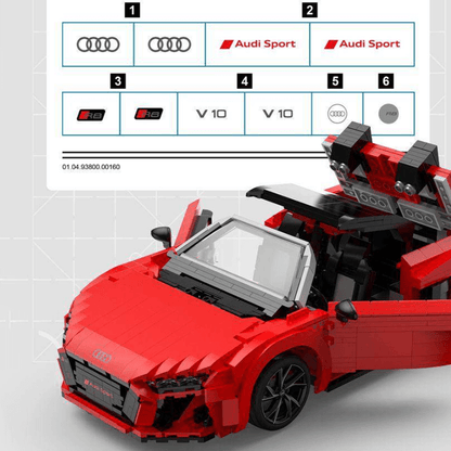 Audi R8 Spyder | 1439pcs