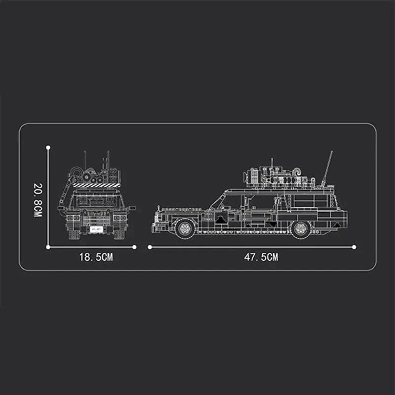1959 Ecto-1 Classic Ghost Ambulance | 2468pcs