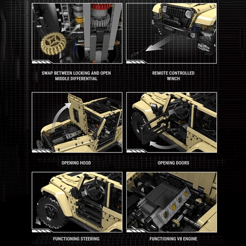 All-Terrain Wrangler Sahara 4x4 | 3620pcs