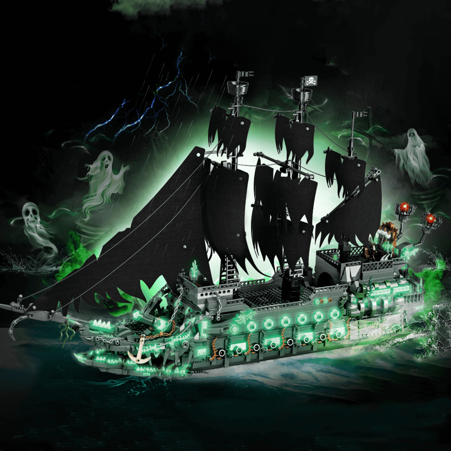 Glow-In-The-Dark Ghost Ship | 1993pcs