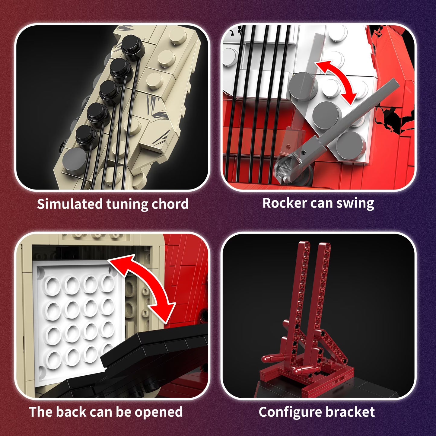 Guitar Building Block Set | 500pcs