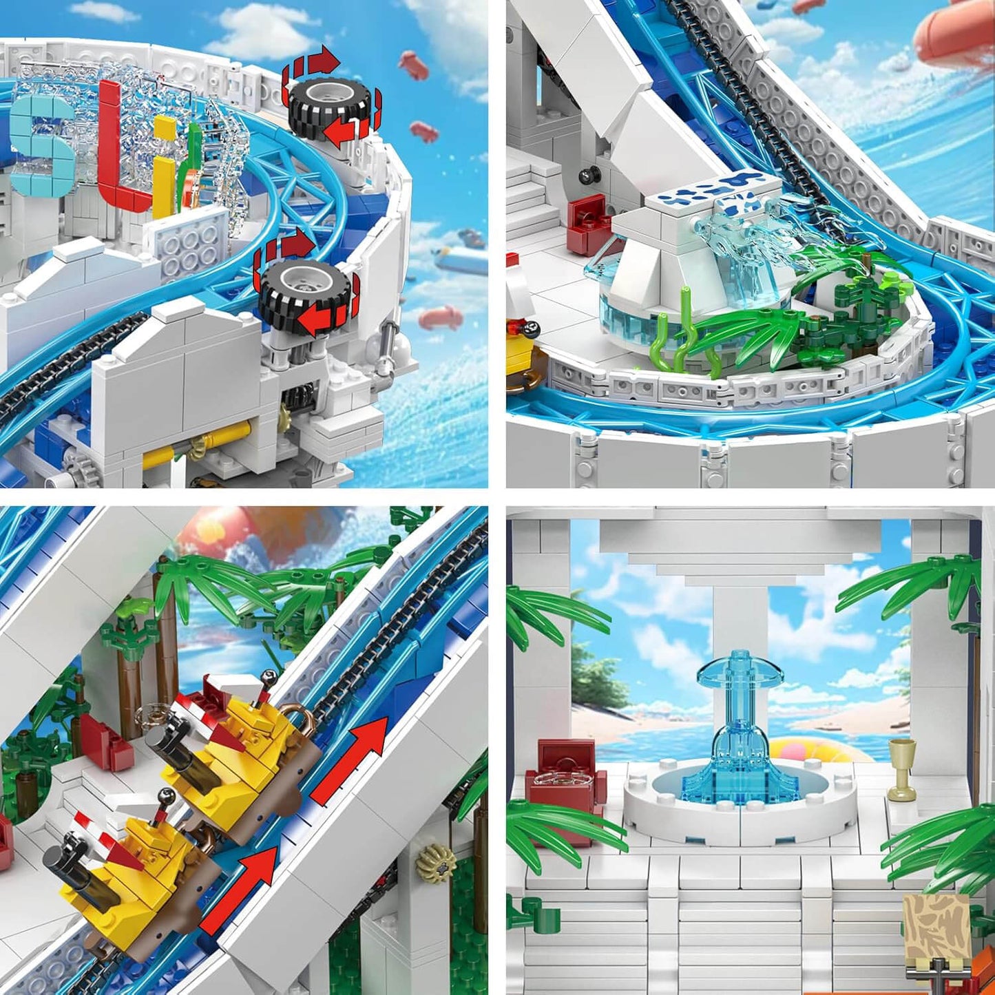 Motorized Water Slide | 2087pcs