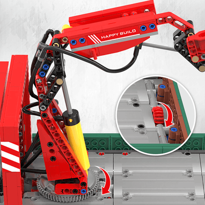 Truck With Crane Remote Control | 1476pcs