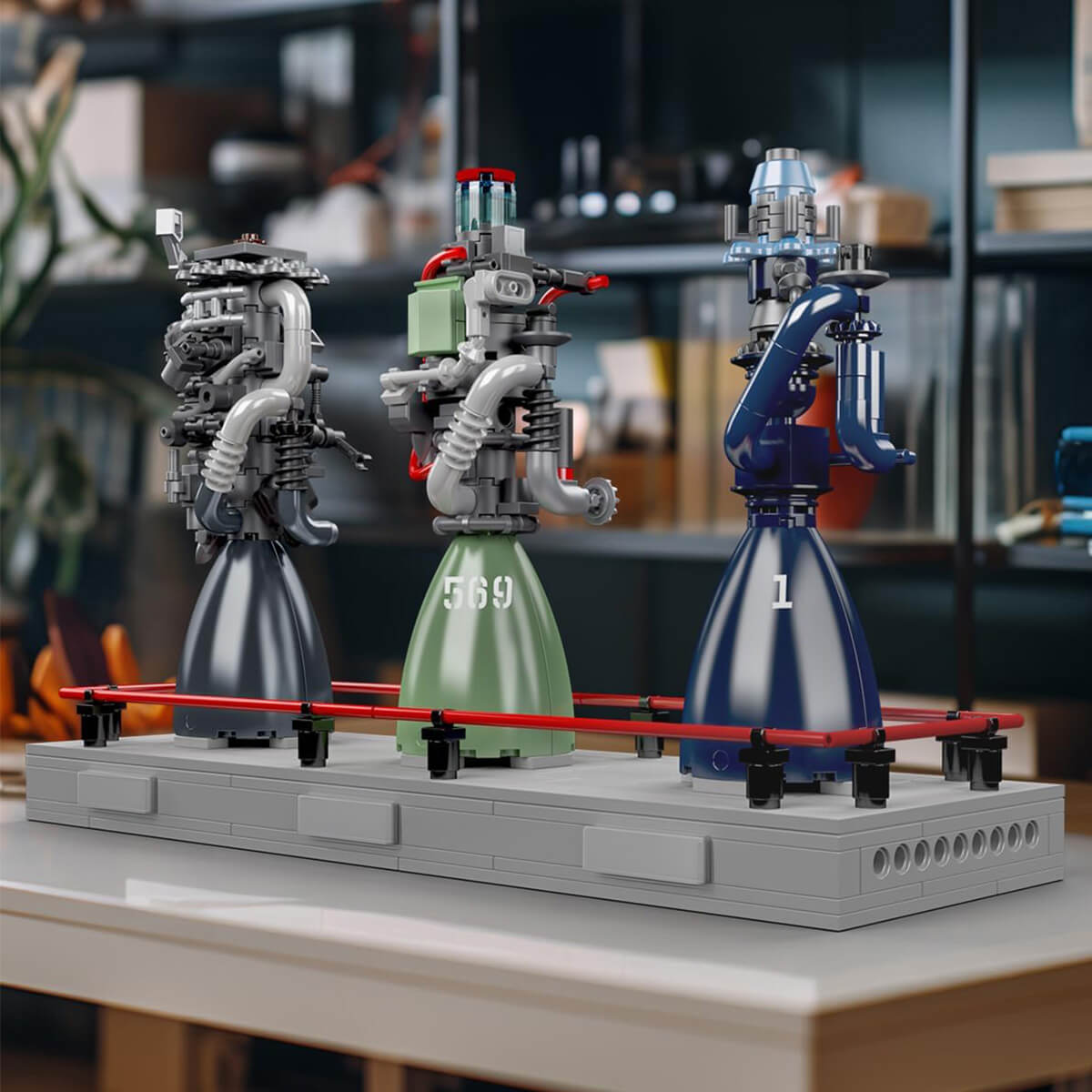 Methalox Rocket Engine Display | 495pcs
