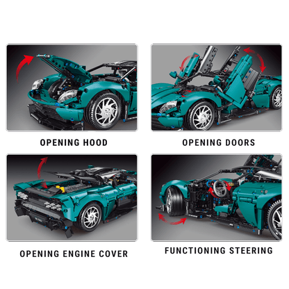 British Valhalla Hypercar Remote Control | 2110pcs