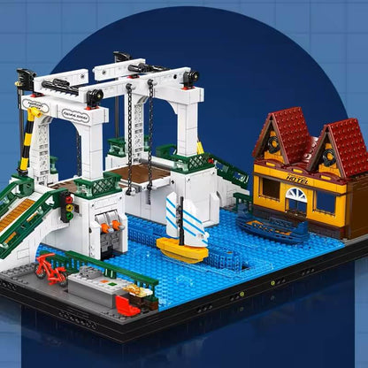 Motorized Nordic Drawbridge | 2065pcs