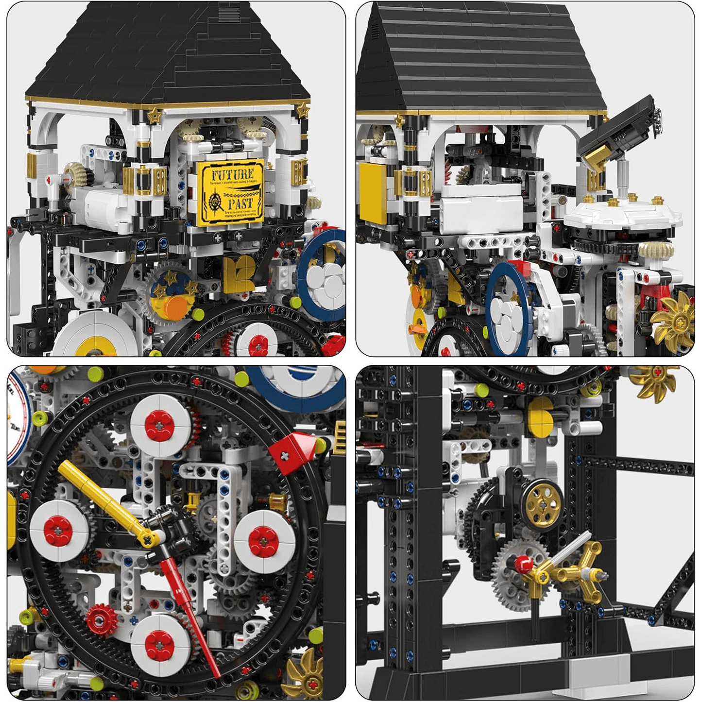 Motorized Cyberpunk Mechanical Clock | 3180pcs
