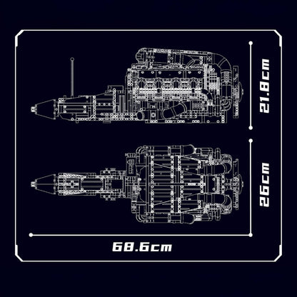 5.5L AMG V8 Engine & Gearbox | 2898pcs