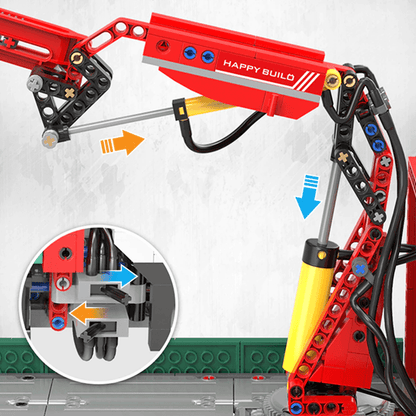 Truck With Crane Remote Control | 1476pcs