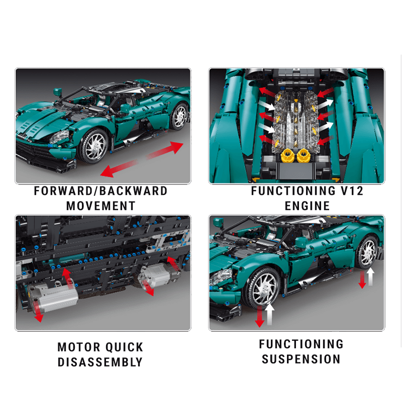 British Valhalla Hypercar Remote Control | 2110pcs